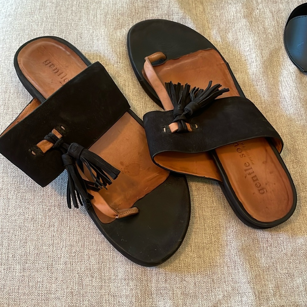 Black Suede and Fringe Gentle Souls